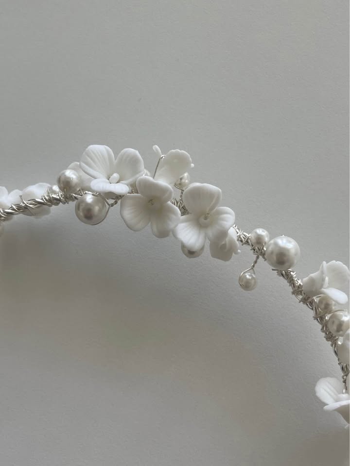New bridal wedding headband with pearls-$5 - photo 2