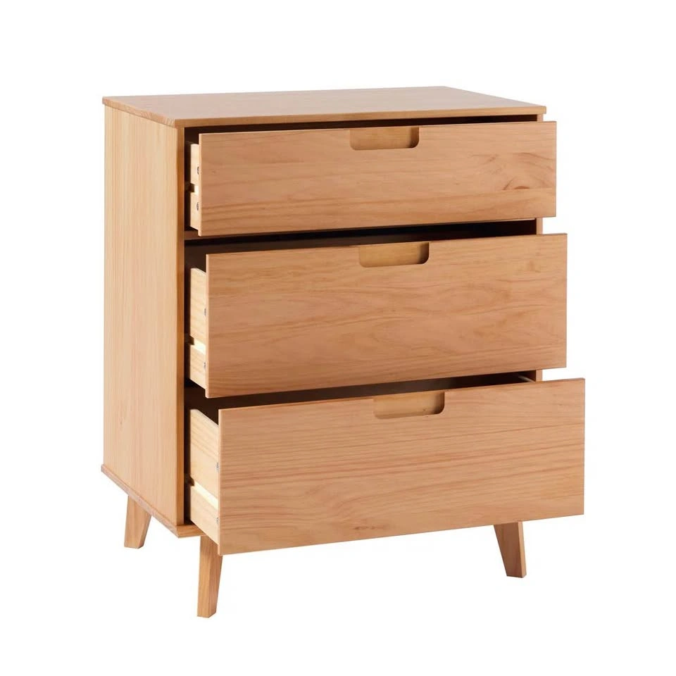 Mid-Century Modern 3-Drawer Wood Dresser - photo 3