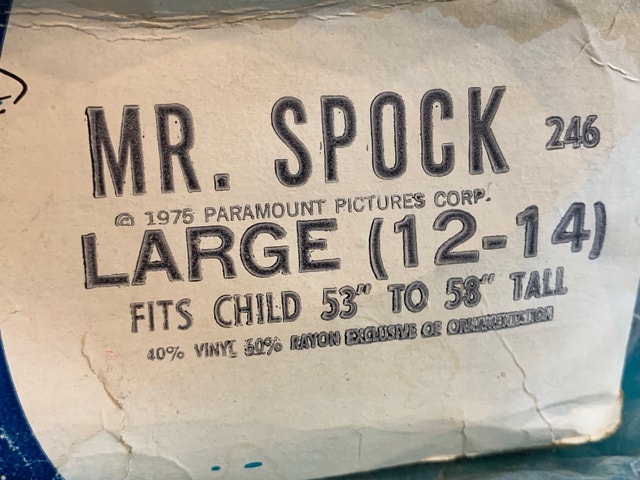 Ben Cooper Star Trek Mr. Spock Costume - photo 4
