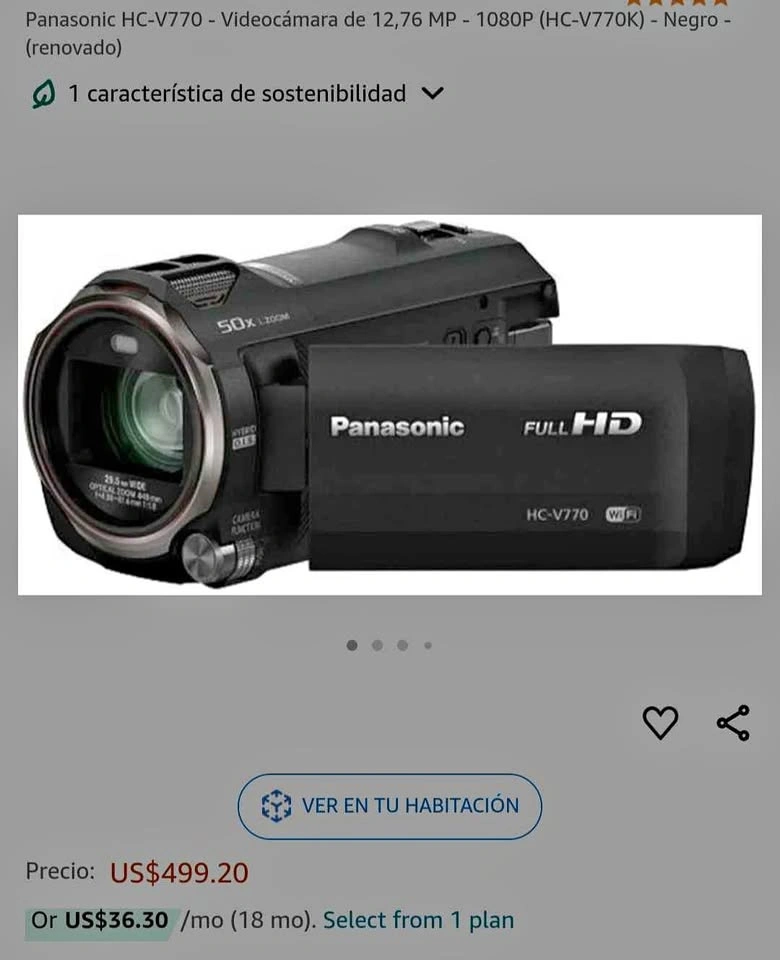 Panasonic HC-V770 Video Camera