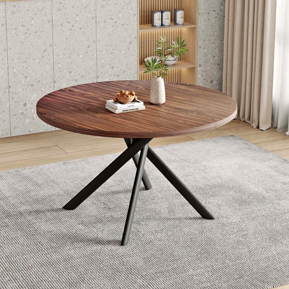 New Small Round Dining Table for 2-4, Space Saving Circle