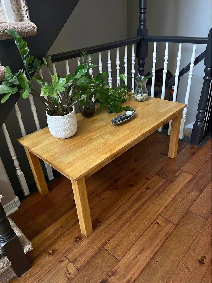 Refinished Solid Wood Coffee Table - Modern Farmhouse