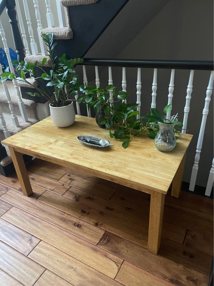 Refinished Solid Wood Coffee Table - Modern Farmhouse - photo 2