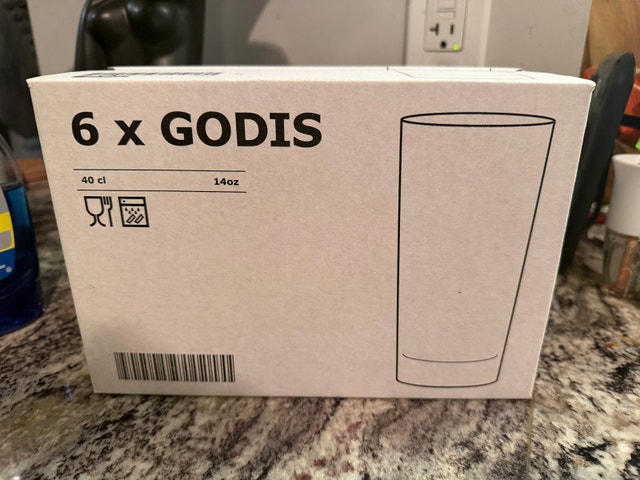 IKEA GODIS Drinking Glasses – Set of 5 - photo 2