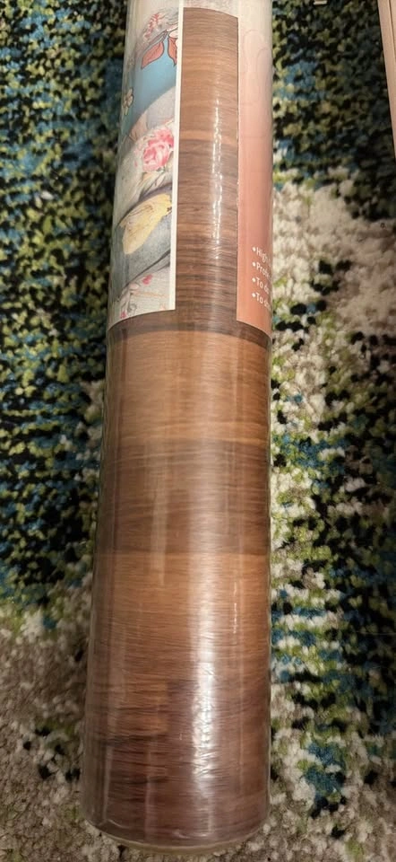 Bamboo and walnut wood look peel and stick paper rolls - photo 3