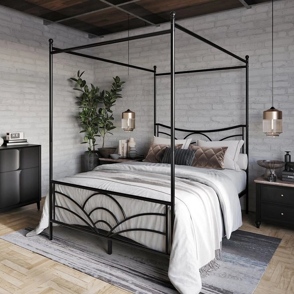 New Home Design Denver Full Metal Canopy Bed Frame