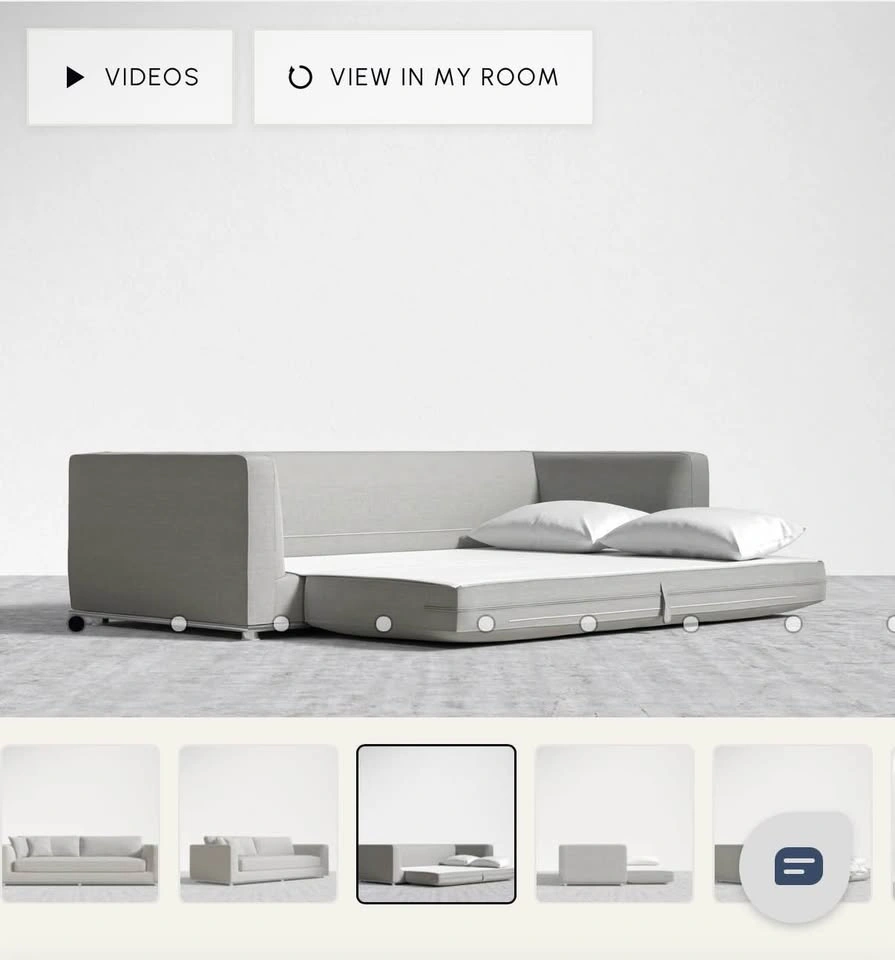 Sleeper Sofa – Grey - photo 3