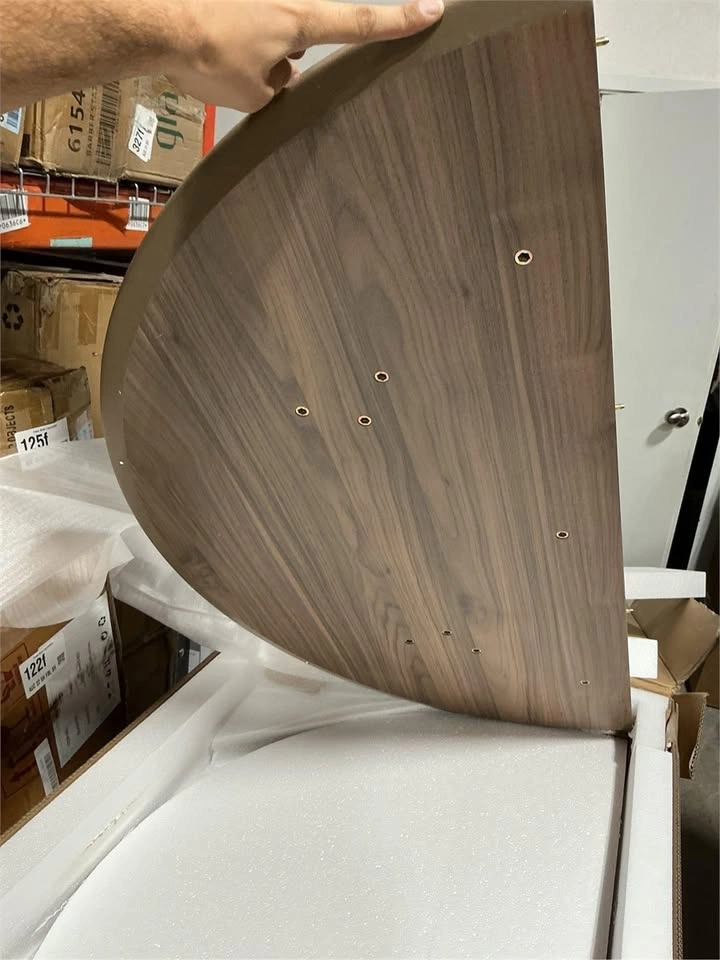 New Modern Kitchen Dining Table, Extendable Round to Oval - photo 4