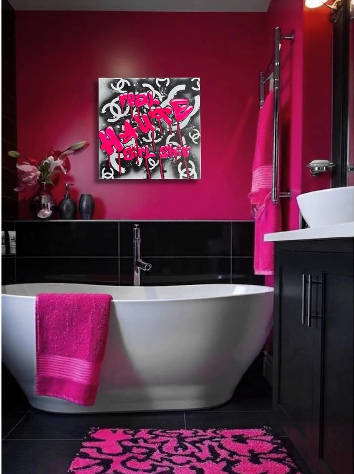 Graffiti Style Chanel Inspired uv Canvas Art - photo 2