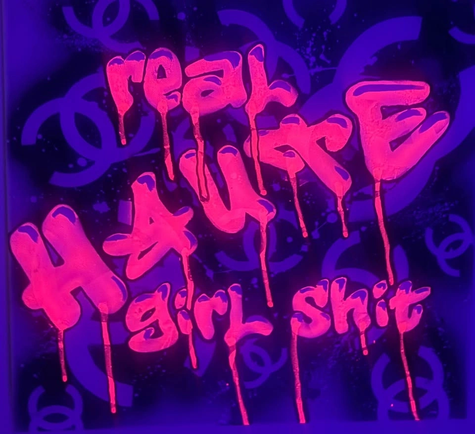 Graffiti Style Chanel Inspired uv Canvas Art - photo 3