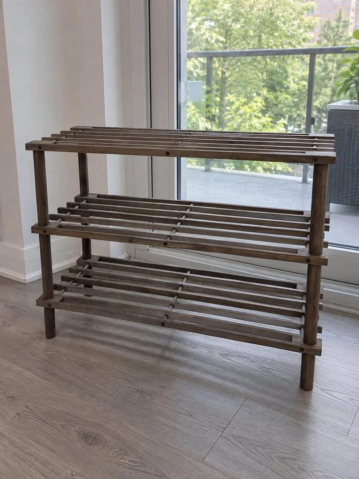 3-Tier Wooden Shoe Rack - photo 2