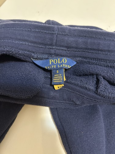 POLO RALPH LAUREN BOYS RED PONY JOGGER PANTS NAVY BLUE Size 6 - photo 3