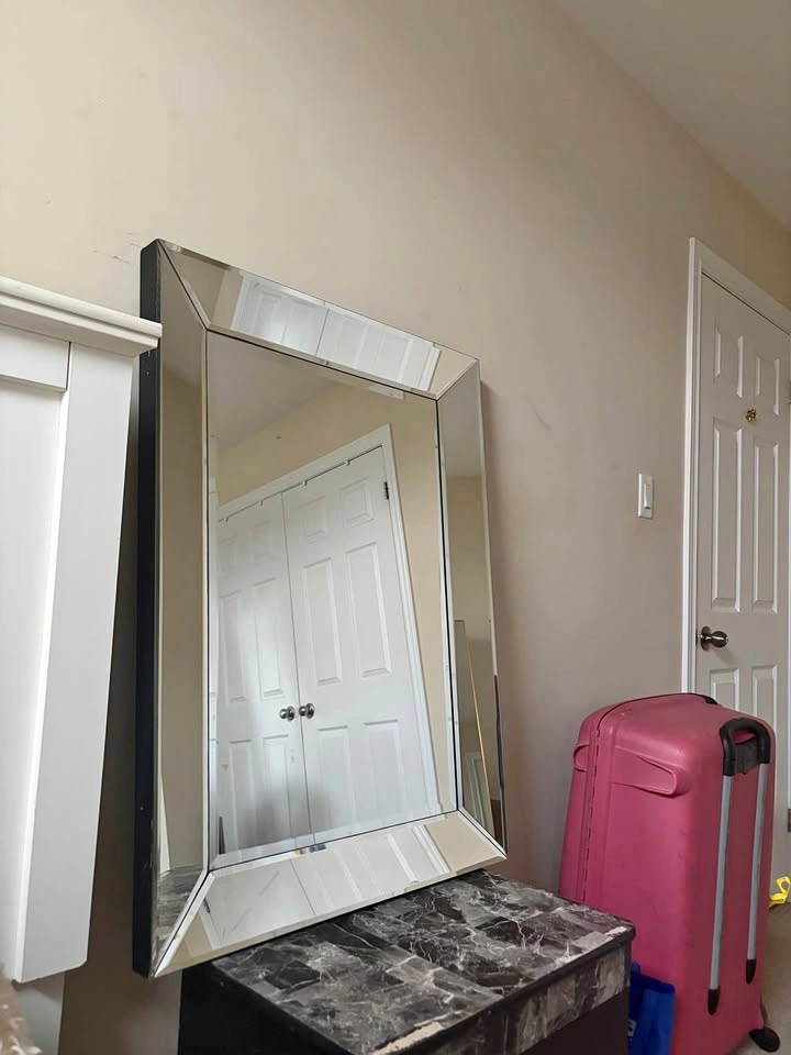Beveled Glass Wall Mirror
