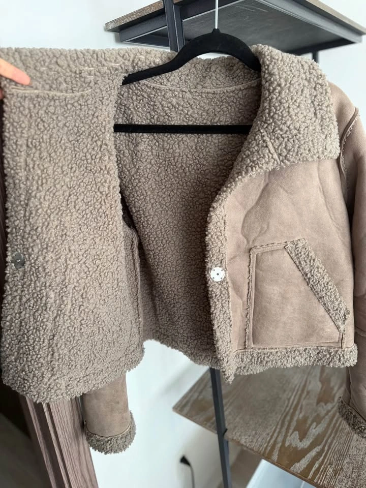 Women’s Brown Sherpa Jacket XS/S - photo 4