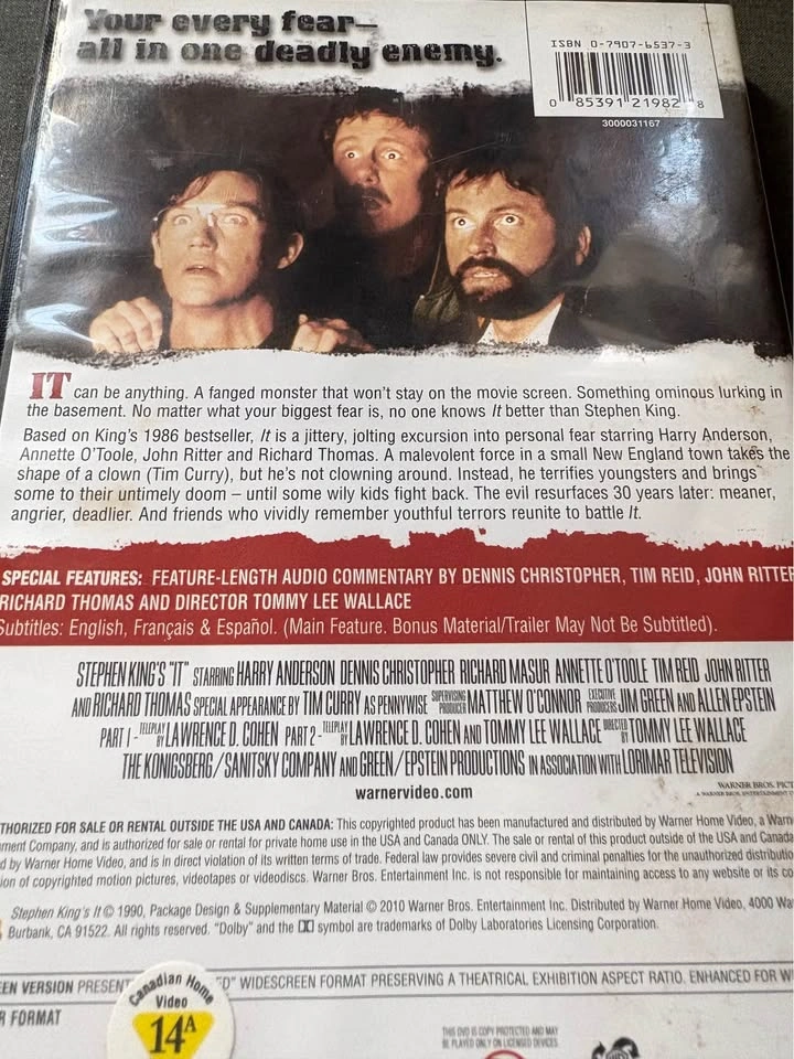 Stephen King’s IT dvd - photo 2