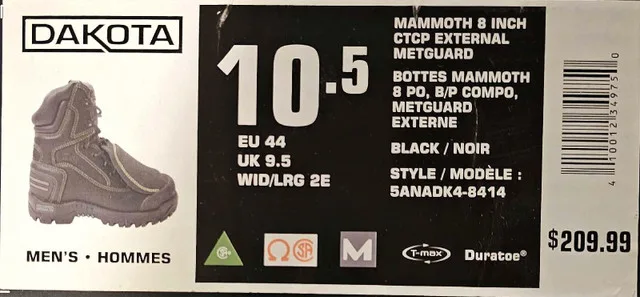 Dakota Men's 10.5 Safety Boots image indicator(3)