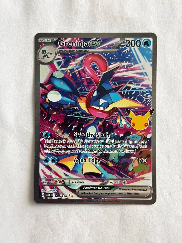 Greninja ex - 148/128 - ME: 30th Celebration (30C) Pokemon