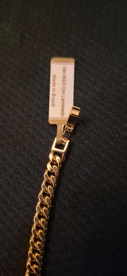 18kt Oro Laminado Panther Head Bracelet – Pavé Cuban Link - photo 3