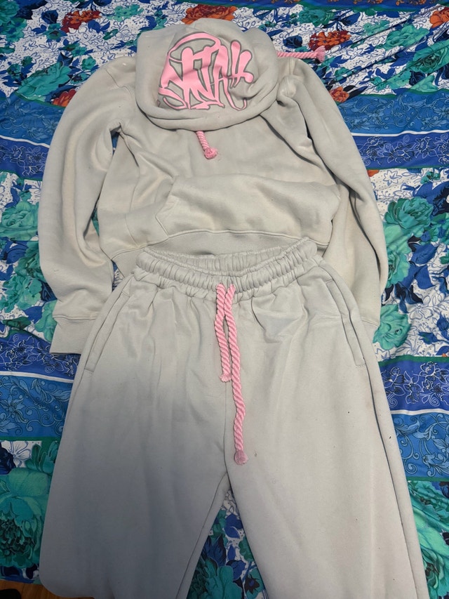 Syna World Syna Logo Tracksuit in light grey and pink - photo 2