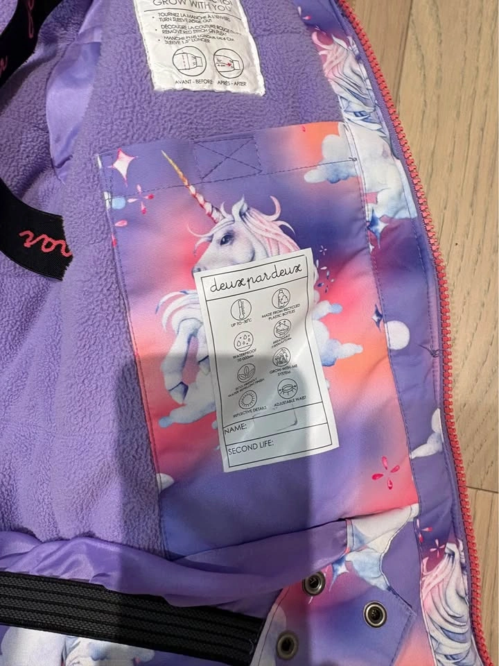 Deux par Deux Unicorn Snowsuit size 6 - photo 4