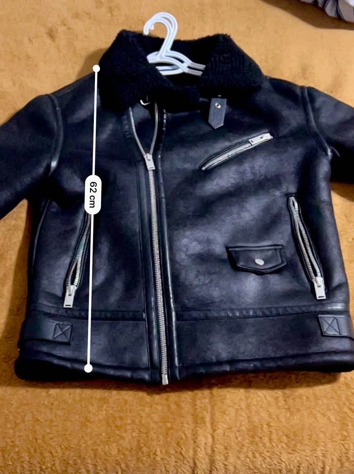 Brand New ZARA Faux Shearling Aviator Jacket – Size XL - photo 5