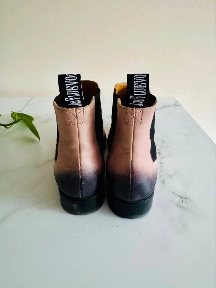 John Fluevog Twin Turbine Chelsea Boots - Men’s Pink Leather - S - photo 2
