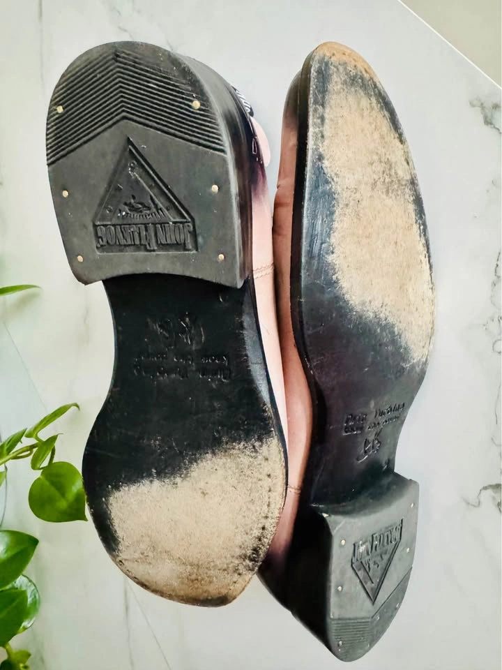 John Fluevog Twin Turbine Chelsea Boots - Men’s Pink Leather - S - photo 4