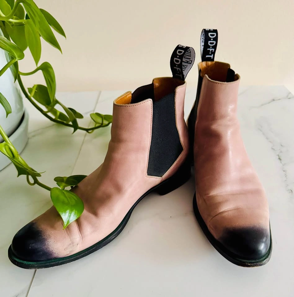 John Fluevog Twin Turbine Chelsea Boots - Men’s Pink Leather - S - photo 5