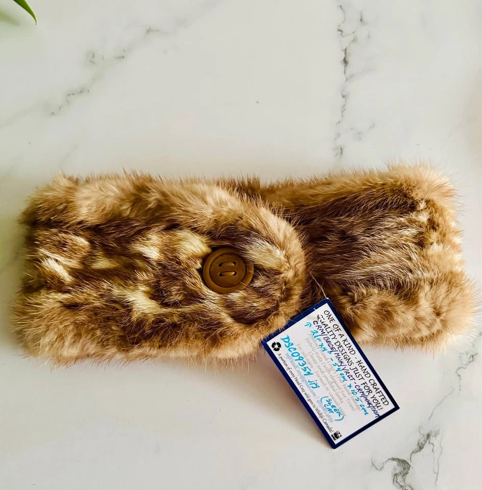 Artisan Head Cozy Mink Fur Headband