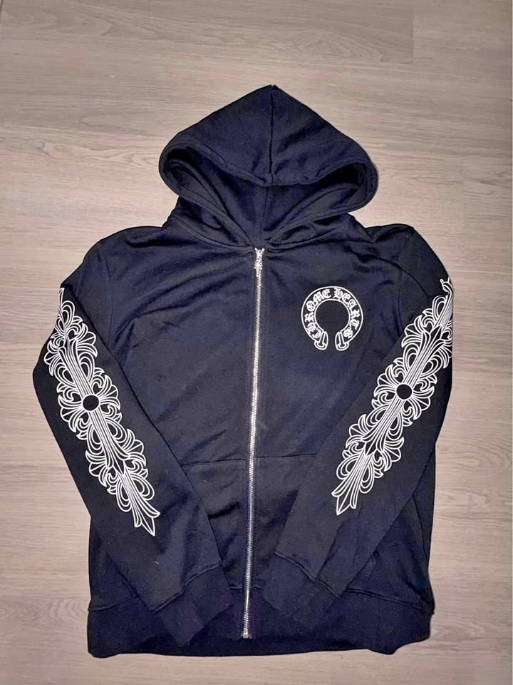 Chrome Hearts Horseshoe Zip-Up Hoodie