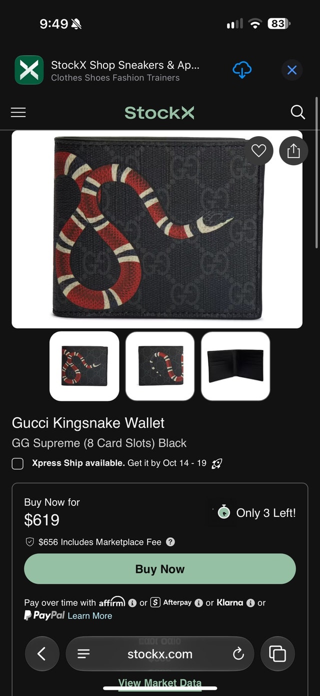 Gucci Kingsnake GG Supreme Wallet - photo 4