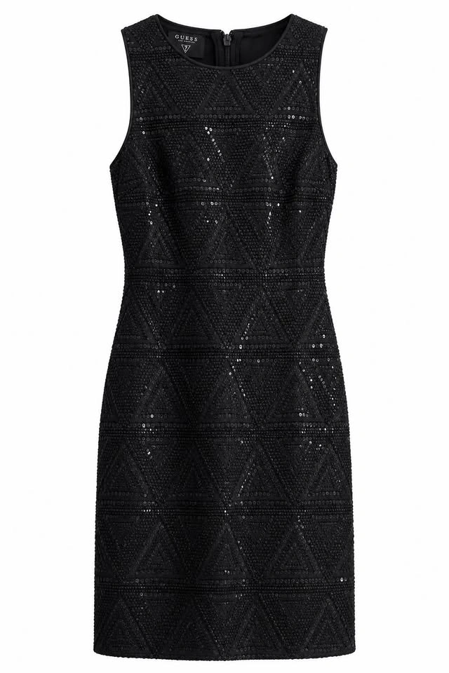 GUESS Women’s Black Sleeveless Textured Dress Size 2