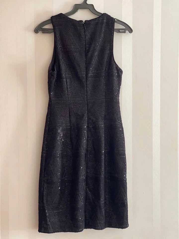 GUESS Women’s Black Sleeveless Textured Dress Size 2 - photo 3