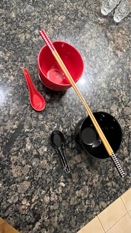 Ramen Bowl with spoons and chopsticks - photo 3