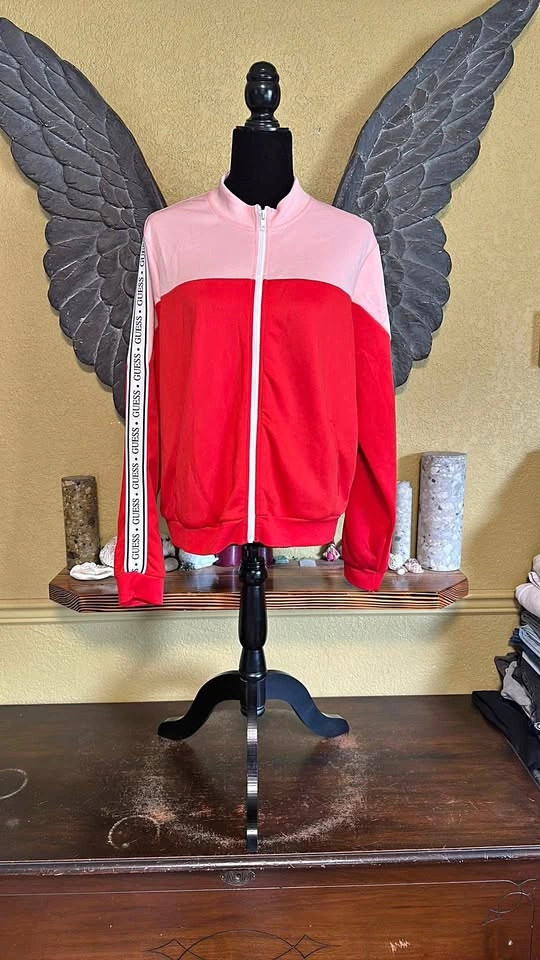 Guess Two-Tone Red and Pink Jacket