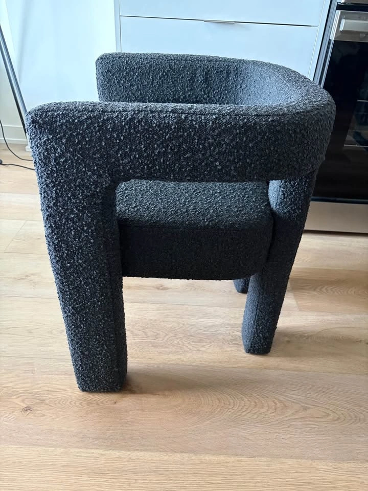 CB2 ‘Stature Black Boucle Dining Armchair’ - photo 2
