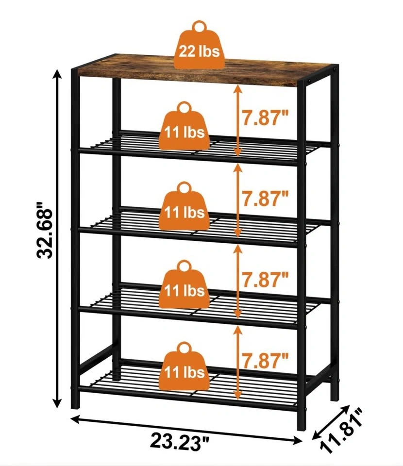 5-Tier Shoe Rack - photo 4