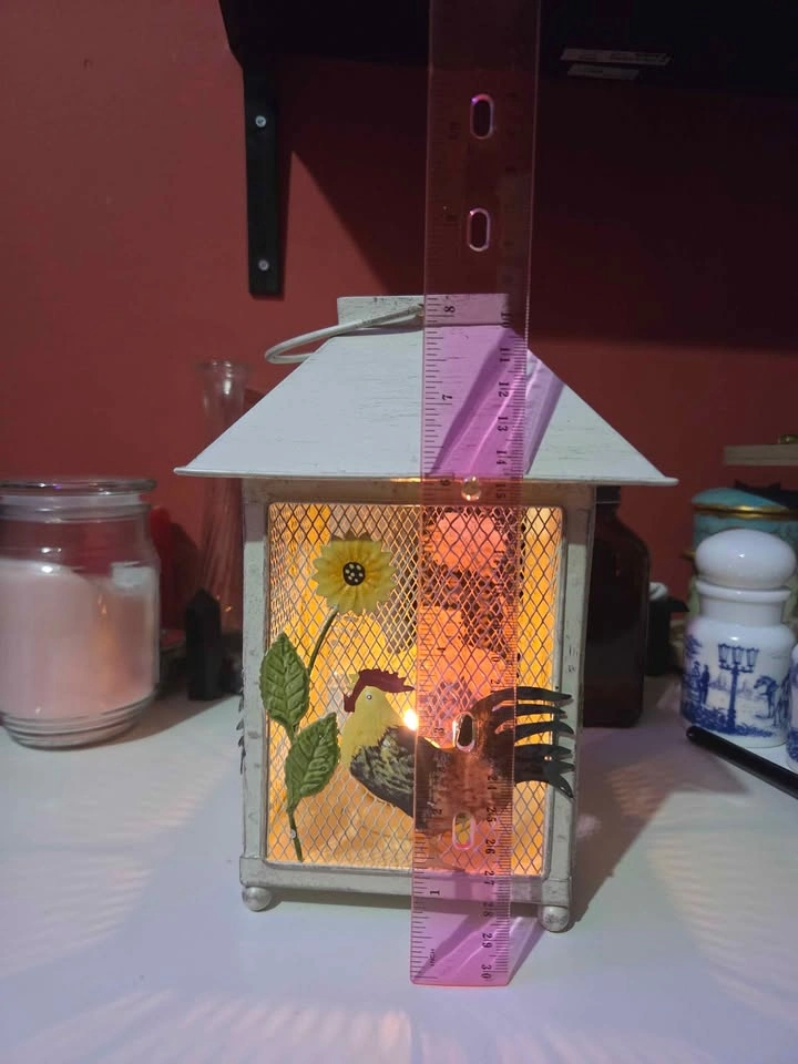 White Vintage Farmhouse Hanging Candle Holder - photo 5