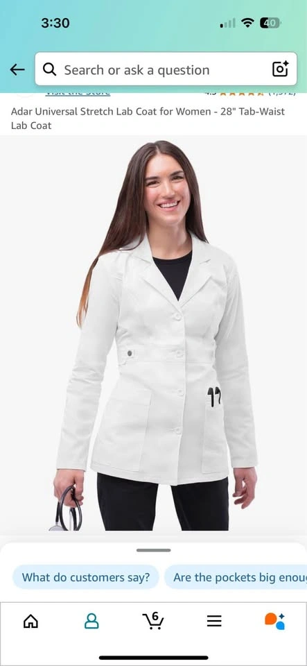 Adar Universal Lab Coat for Women