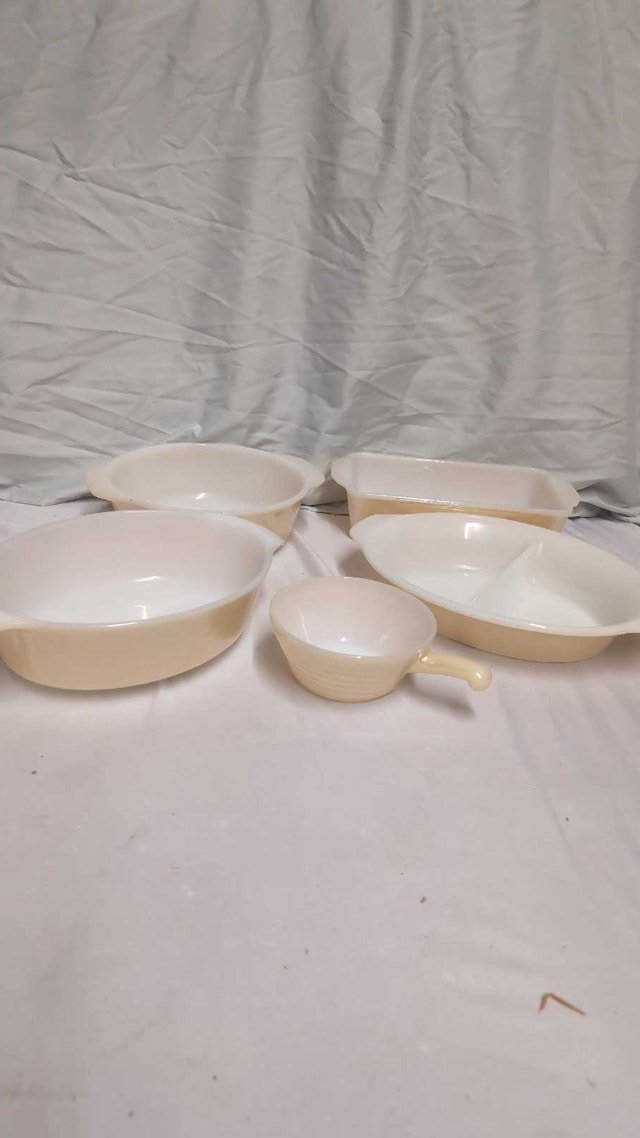 Fire King Peach Lustre Beehive Soup Bowl (1) - photo 5