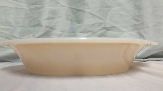 Fire King Peach Lustre 488 Divided Oval Dish - photo 2