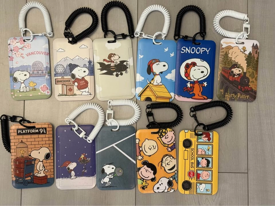 Snoopy card case - for mini/ regular compass, AirTag, fob - photo 2