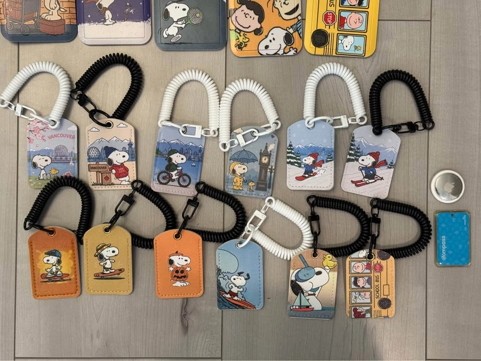 Snoopy card case - for mini/ regular compass, AirTag, fob - photo 3