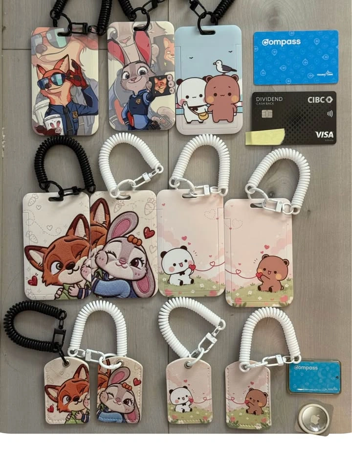 Zootopia/ Bubududu card case for Compass card, AirTag, fob