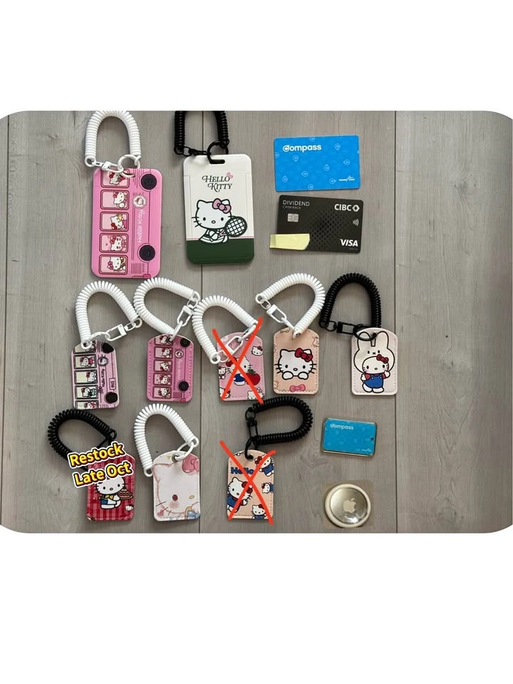 Hello Kitty card case - for mini/ regular compass card, AirTag