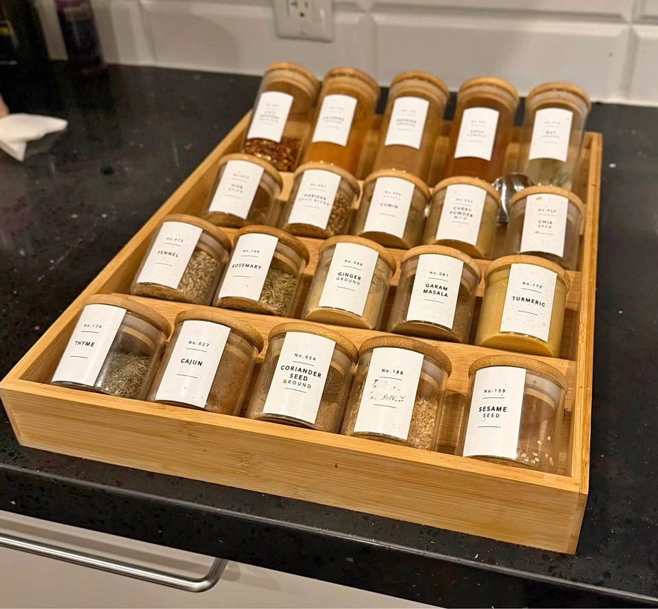 Bamboo Spice Rack