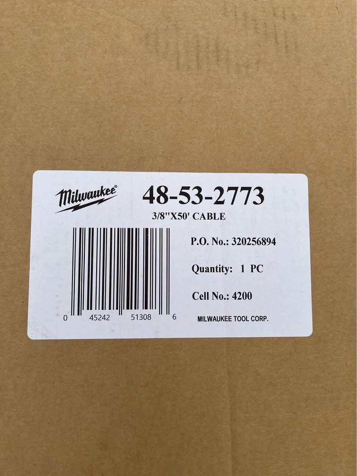 NEW ✨ Milwaukee Drain Cleaner Cable - photo 3