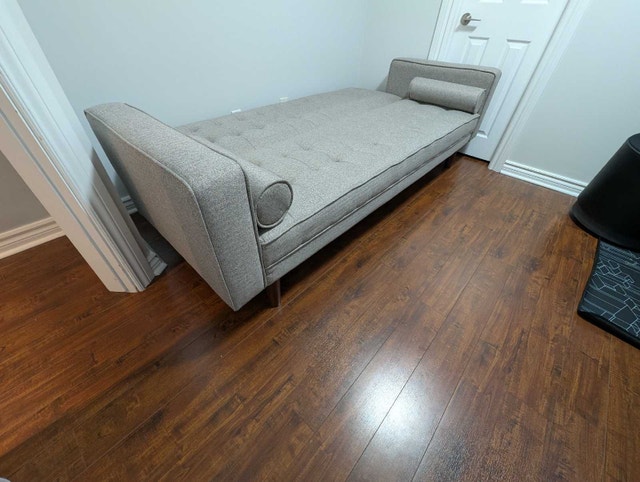 Structube "Jean" Tufted Sofa Bed, Light Grey - photo 4