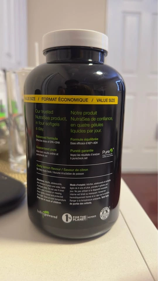 Nature’s Way NutraSea Omega-3 Fish Oil – 240 Softgels - photo 2
