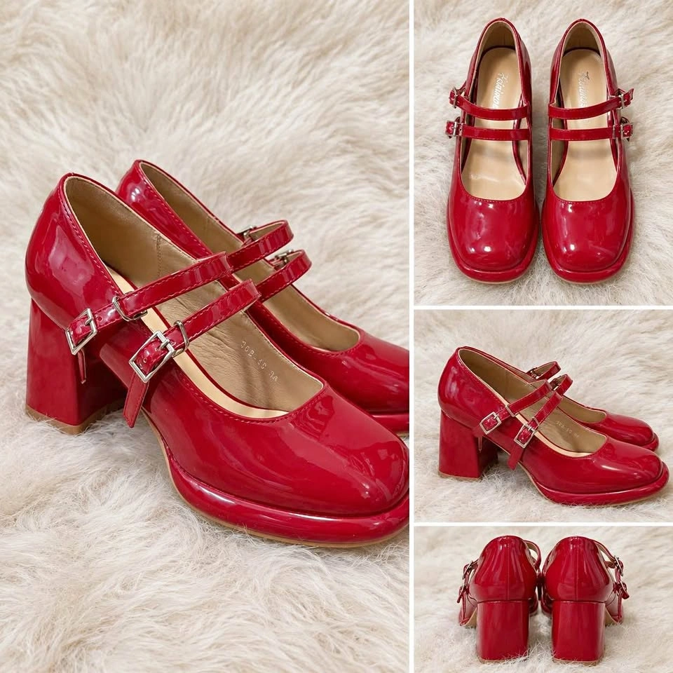 Red Mary Jane Heels